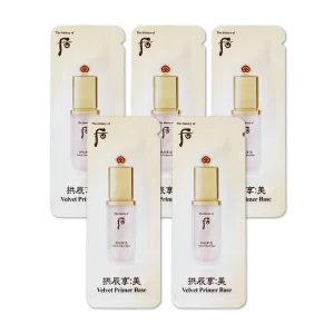 Sample Kem nền nhung lì bền màu 24h, che phủ hoàn hảo Whoo Gongjinhyang Mi Velvet Liquid Foundation (120 gói x 1ml = 120 ml)