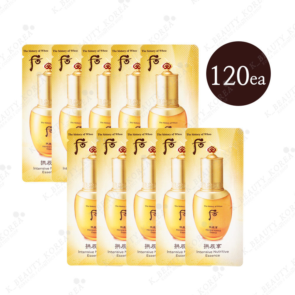 Sample serum Tinh Chất săn chắc da , chống nhăn, chống lão hoá, căng sáng mịn màng Whoo Gongjinhyang Intensive Nutritive Essence - Serum whoo vàng (120 gói x1ml =120ml )