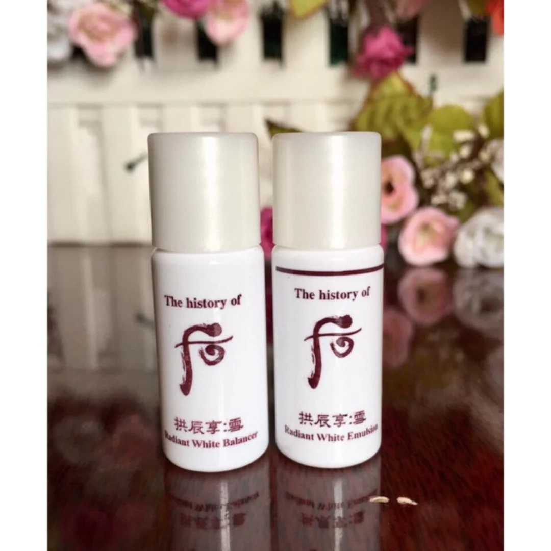 Sample Nước cân bằng ( nước hoa hồng ) dưỡng trắng da The History of Whoo Gongjinhyang Seol Radiant White Balancer (30 lọ x 5ml = 150ml )