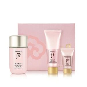 Set Kem Chống Nắng Whoo Hồng Vital Hydrating Sun Fluid SPF50+/ PA+++