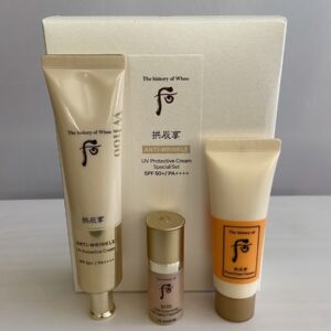 Bộ Kem Chống Nắng Chống Nhăn Whoo Gongjinhyang Anti - Wrinkle UV Protective Cream Special Set
