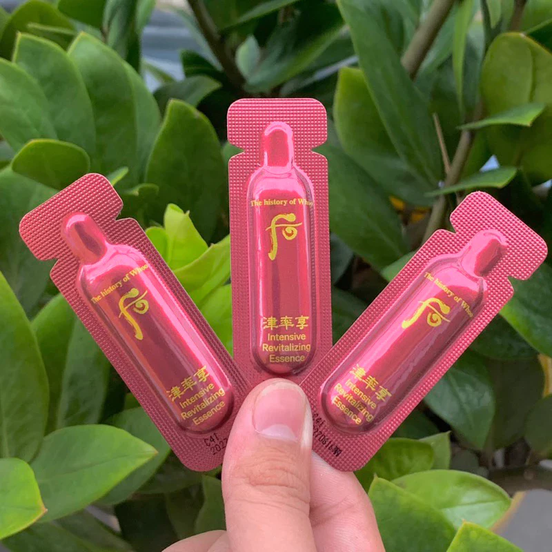 Sample serum Tinh Chất hồng sâm Xóa Nhăn, Chống Lão Hóa Da Whoo Intensive Revitalizing Essence (60 tép x 1ml = 60ml )